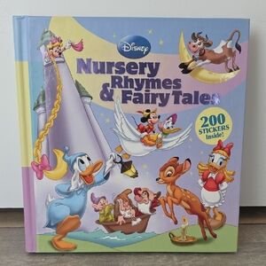 Disney Nursery Rhymes & Fairy Tales Book with Blue and Purple Cover